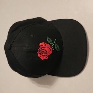 Embroidered Rose Hat 🌹Adult OS